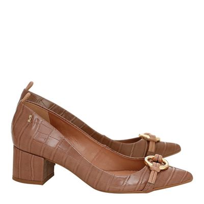 Scarpin Croco Pu Baked