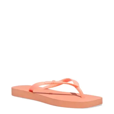 Chinelo Borracha Bico Quadrado Laranja