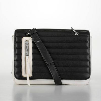 Bolsa Matelassê Preto e Branco