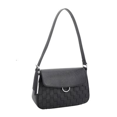 Bolsa Média Trançada Preto