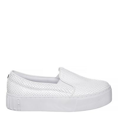 Tênis Slip On Texturizado Branco