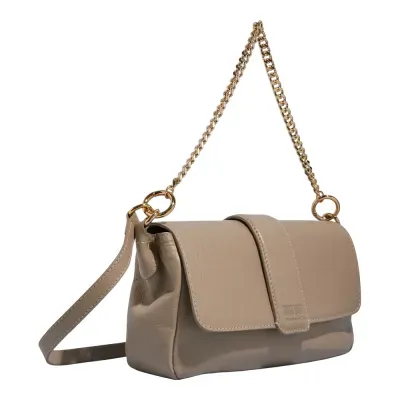 Bolsa Couro Floater Alça Dupla Cinza