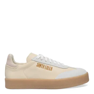 Tênis Couro Camurça Cinza E Bege