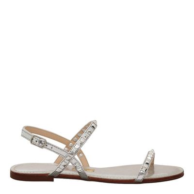 Rasteira Metalcolor Rebite Prata