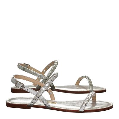 Rasteira Metalcolor Rebite Prata