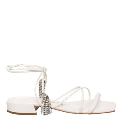 Rasteira Amarração Cristal Branco