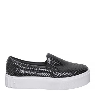 Tênis Slip On Texturizado Preto
