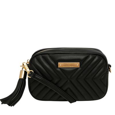 Bolsa Matelassê Corrente Preta