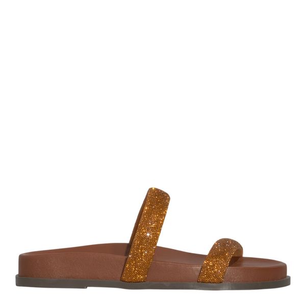 Papete Napa Soft Marrom Tiras Brilho