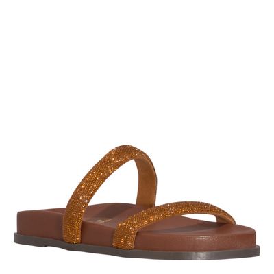 Papete Napa Soft Marrom Tiras Brilho