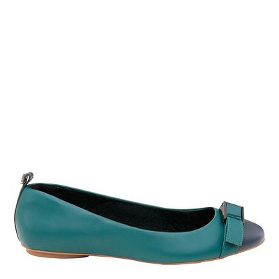 Sapatilha Santorine Fivela Verde e Azul