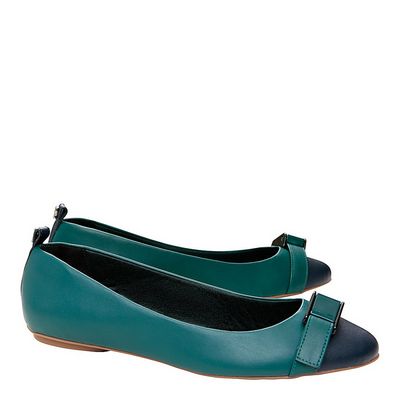 Sapatilha Santorine Fivela Verde e Azul