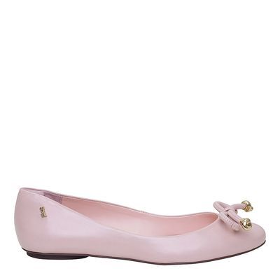 Sapatilha Couro Pelica Soft Rosa Quartzo