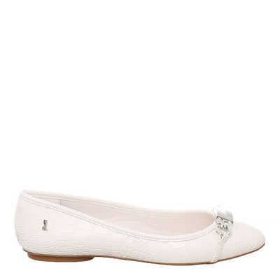Sapatilha Croco Corrente Branco