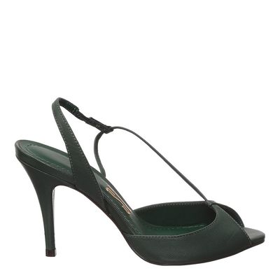 Peep Toe Tira Lateral Verde