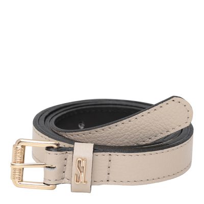 Cinto Floater Off White e Dourado