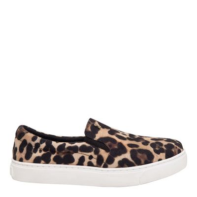 Tênis Slip On Aveludado Animal Print
