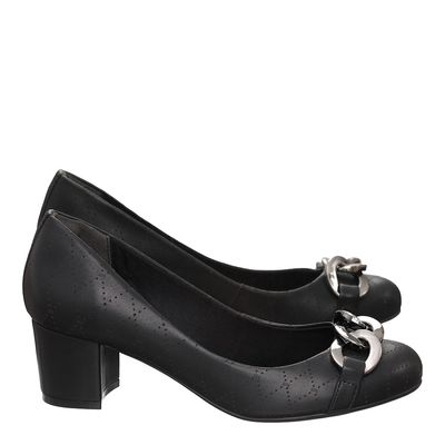 Scarpin Corrente Preto