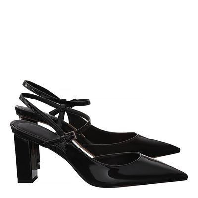 Scarpin Verniz Salto Alto Preto