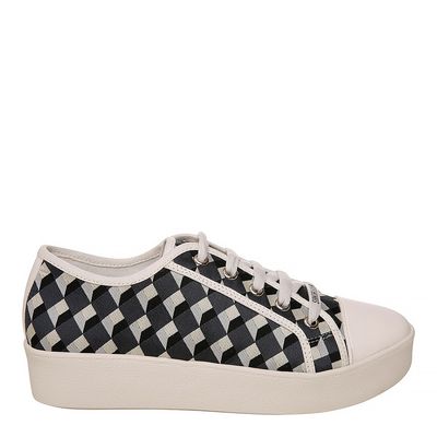 Tênis Jacquard Cubos Preto