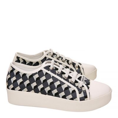 Tênis Jacquard Cubos Preto