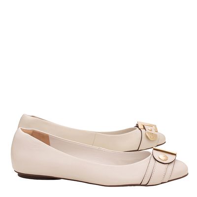 Sapatilha Fivela Off White