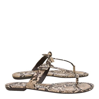 Rasteira Olimpia Cobra Animal Print