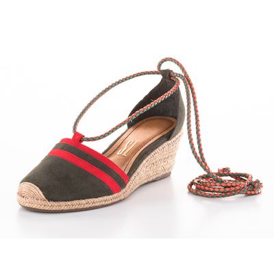 Espadrille Suede Militar
