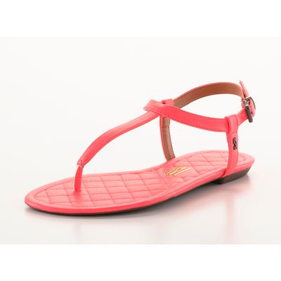 Rasteira Napa Neon Rosa