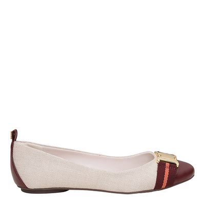 Sapatilha Santorine Off White e Vinho