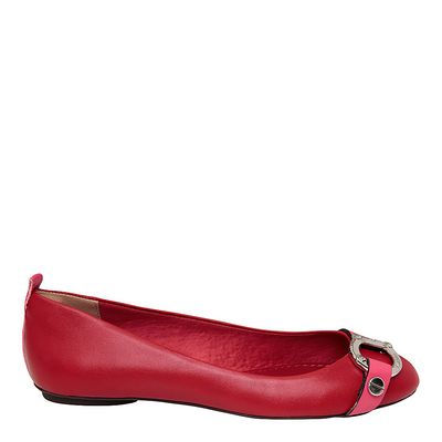 Sapatilha New Couro Pelica Soft Russian Red