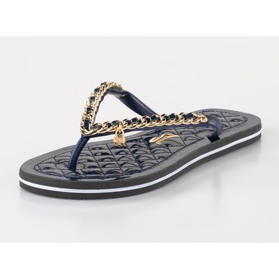 Flip Flop Verniz New Navy