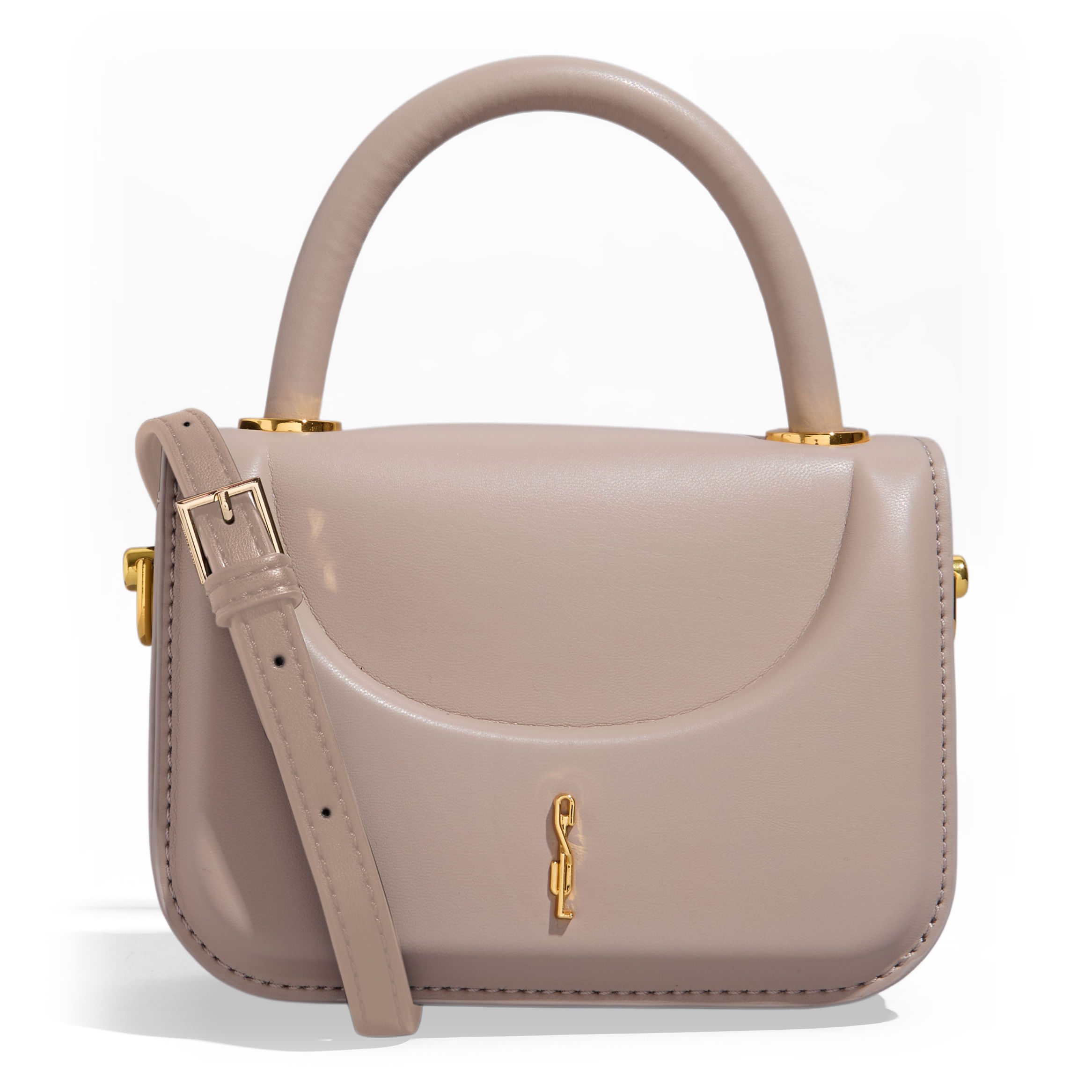 Bolsa Com Caixa Transversal Soft Cinza Fog - Santa Lolla