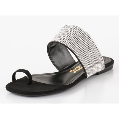 Rasteira Suede Preto