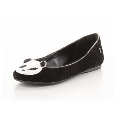Sapatilha Nobuck Panda Preto e Branco Infantil