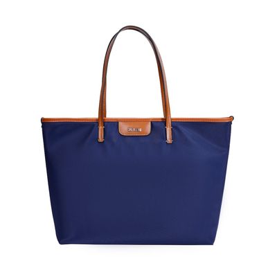 Bolsa Shopper Azul Grande Alças Finas