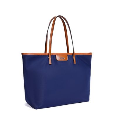 Bolsa Shopper Azul Grande Alças Finas