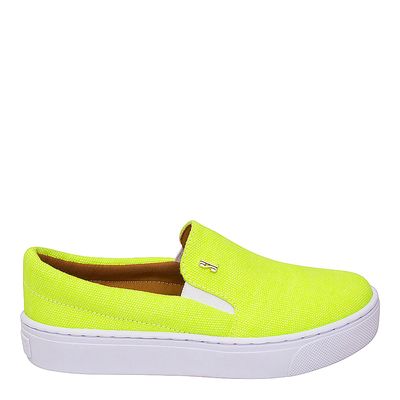 Tênis Lona Amarelo Neon