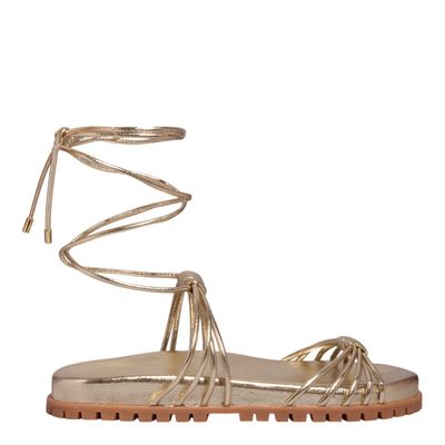 Papete Amarração Metalizada Dourada