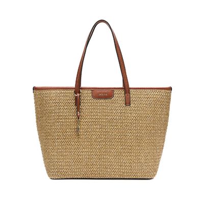 Bolsa Shopper Tramado Bege Areia