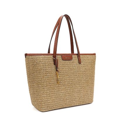 Bolsa Shopper Tramado Bege Areia