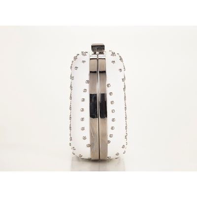 Clutch Mestiço Tachas Branca