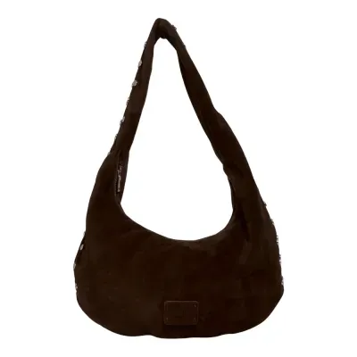 Bolsa M Couro Camurça Dark Cocoa 2