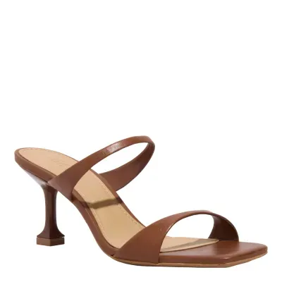 Mule Couro Premium Marrom Terracota Salto Alto Fino