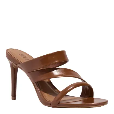 Mule Napa Marrom Salto Alto Fino