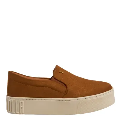 Tênis Slip On Plataforma Sanzio Marrom Ferrugem
