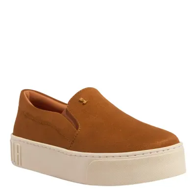 Tênis Slip On Plataforma Sanzio Marrom Ferrugem