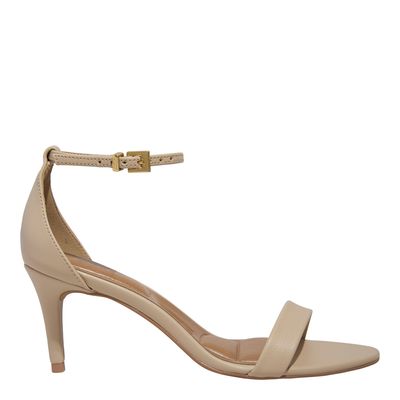 Sandália Napa Soft Salto Fino Off White