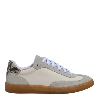 Tênis Couro Camurça Cinza