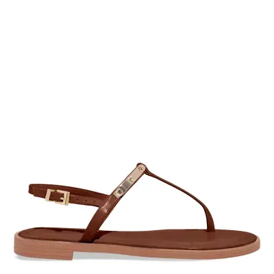 Rasteira Napa Madri Marrom